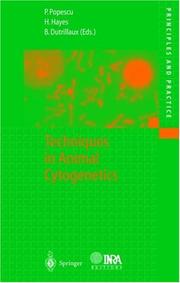 Cover of: Techniques in Animal Cytogenetics (Principles and Practice)