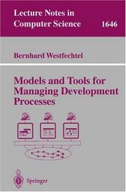 Cover of: Models and Tools for Managing Development Processes