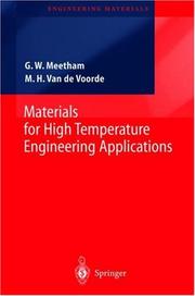 Cover of: Materials for High Temperature Engineering Applications (Engineering Materials) | G.W. Meetham