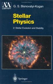 Cover of: Stellar physics
