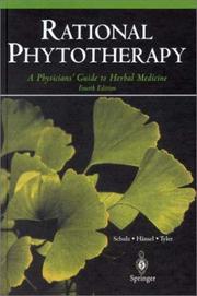 Cover of: Rational Phytotherapy by Volker Schulz, Rudolf Hänsel, Varro E. Tyler