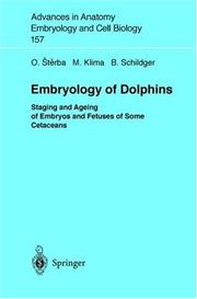 Cover of: Embryology of Dolphins by Oldrich Sterba, Milan Klima, Bernd Schildger