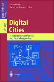 Digital cities by Toru Ishida, Katherine Isbister