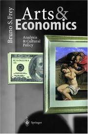 Cover of: Arts & Economics: Analysis & Cultural Policy