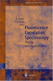 Cover of: Fluorescence Correlation Spectroscopy