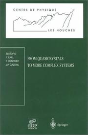 Cover of: From Quasicrystals to More Complex Systems by 