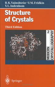 Cover of: Modern crystallography.