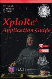 Cover of: XploRe - Application Guide