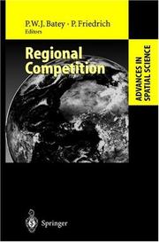 Cover of: Regional Competition (Advances in Spatial Science)