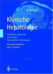 Cover of: Klinische Hepatologie by Henryk Dancygier