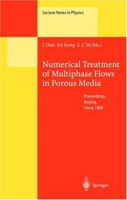 Cover of: Numerical Treatment of Multiphase Flows in Porous Media: Proceedings of the International Workshop Held at Beijing, China, 2-6 August, 1999 (Lecture Notes in Physics)