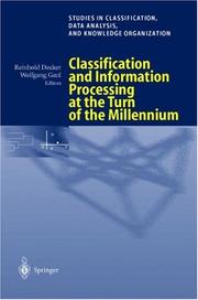 Cover of: Classification and Information Processing at the Turn of the Millennium by Gesellschaft für Klassifikation. Jahrestagung