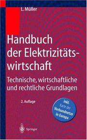 Cover of: Handbuch der Elektrizitätswirtschaft by Leonhard Müller