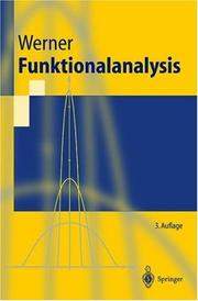 Cover of: Funktionalanalysis (Springer-Lehrbuch). 3., neubearb. Aufl.