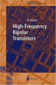Cover of: High-frequency Bipolar Transistors by Michael Reisch