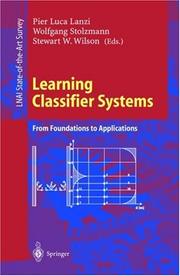 Cover of: Learning Classifier Systems: From Foundations to Applications (Lecture Notes in Computer Science / Lecture Notes in Artificial Intelligence)