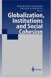Cover of: Globalization, Institutions and Social Cohesion by 