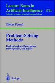 Cover of: Problem Solving Methods