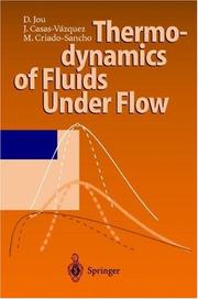 Cover of: Thermodynamics of Fluids Under Flow