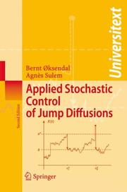 Cover of: Applied Stochastic Control of Jump Diffusions (Universitext)