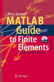 Cover of: MATLAB Guide to Finite Elements: An Interactive Approach