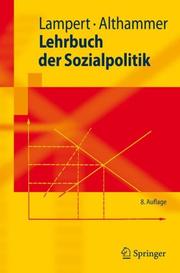Cover of: Lehrbuch der Sozialpolitik (Springer-Lehrbuch)
