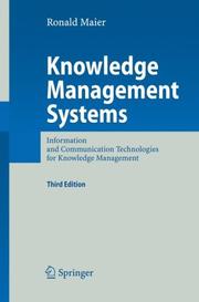 Cover of: Knowledge Management Systems by Ronald Maier, Ronald Maier