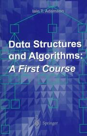 Cover of: Data structures and algorithms: a first course