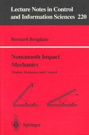 Cover of: Nonsmooth impact mechanics: models, dynamics, and control