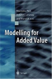 Cover of: Modelling for added value