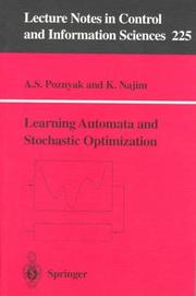 Cover of: Learning automata and stochastic optimization