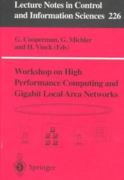 Cover of: Workshop on high performance computing and gigabit local area networks