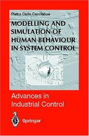 Cover of: Modelling and simulation of human behaviour in system control