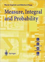 Measure, integral and probability by Marek Capiński