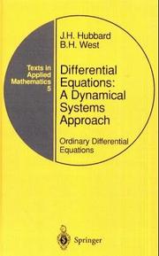 Front cover of Differential Equations by J.H. Hubbard