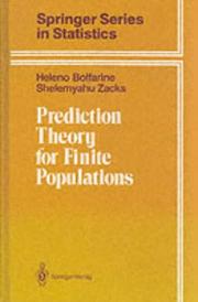 Prediction theory for finite populations by Heleno Bolfarine