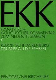 Cover of: Der Brief an die Epheser