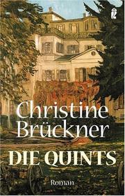 Cover of: Die Quints. Roman. by Christine Brückner
