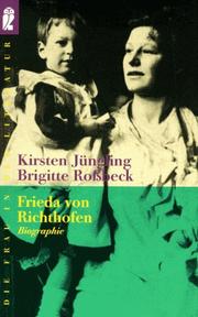 Cover of: Frieda von Richthofen by Kirsten Jüngling, Kirsten Jüngling