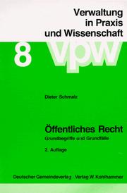 Cover of: Öffentliches Recht: Grundbegriffe und Grundfälle