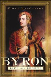 Cover of: Byron by Fiona MacCarthy