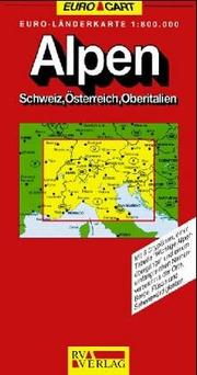 Cover of: Alpen: Schweiz, Osterreich, Oberitalien, Rhonetal : grosse RV Autokarte 1:800.000 = Alps : Switzerland, Austria, northern Italy, Rhone Valley large RV road map 1:800.000 by Reise- und Verkehrsverlag.