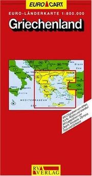 Cover of: Grosse Landerkarte 1:800.000: Mit Stadtplanen Von Athen, Delphi, Knossos, Korfu, Olympia, Rhodos, Troja Und Ephesos, Istanbul: Mit 36 Seiten Reisefu (GeoCenter Euro Map)