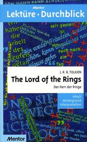 Cover of: The Lord of the Rings. Mit Interpretation. Diverse Umschlagfarben, unsortiert. by J.R.R. Tolkien, Weinreich