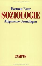 Cover of: Soziologie. Allgemeine Grundlagen.