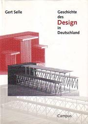 Cover of: Geschichte des Design in Deutschland