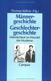 Cover of: Männergeschichte, Geschlechtergeschichte: Männlichkeit im Wandel der Moderne