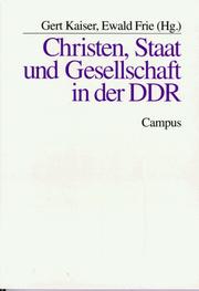 Cover of: Christen, Staat und Gesellschaft in der DDR