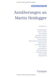 Cover of: Annäherungen an Martin Heidegger by herausgegeben von Hermann Schäfer.