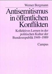 Cover of: Antisemitismus in öffentlichen Konflikten by Werner Bergmann